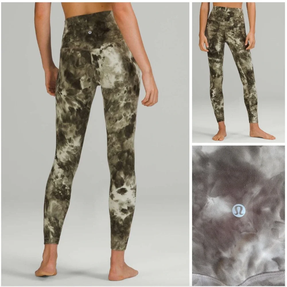 LULULEMON Align High‎ Rise Tie Dye Leggings Workout Athleisure Yoga Gym Size 6